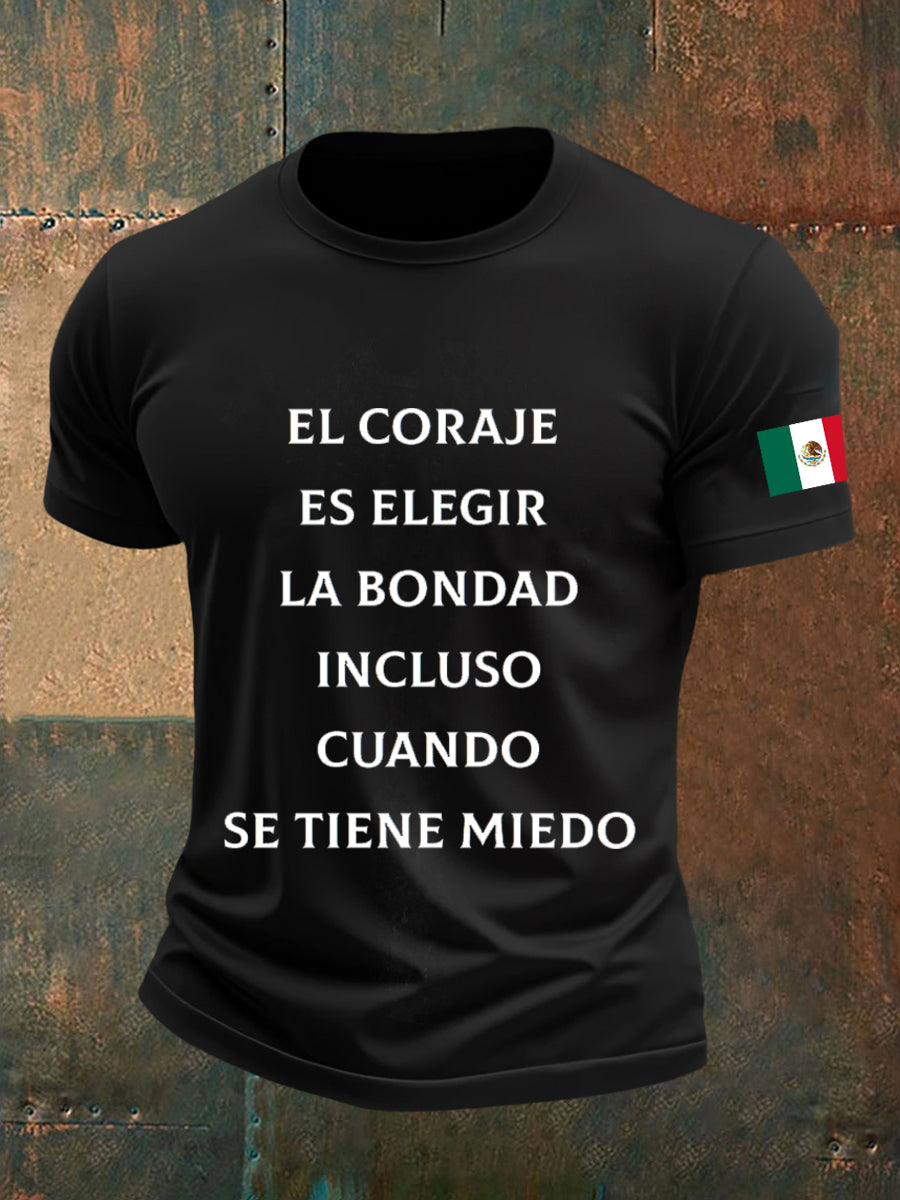Camiseta casual de cultura política mexicana para hombre