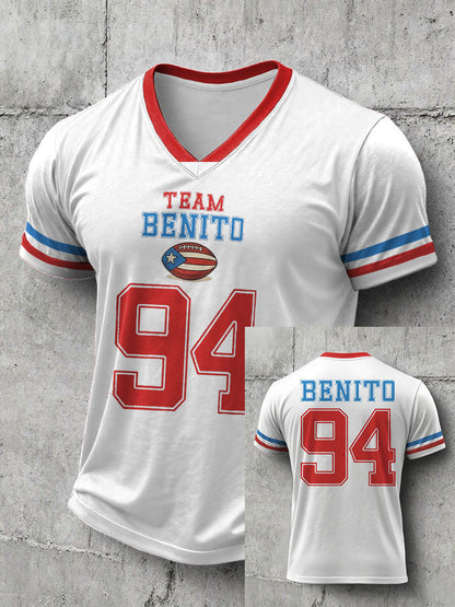 Camiseta con estampado Bunny Football Music Lover para hombre