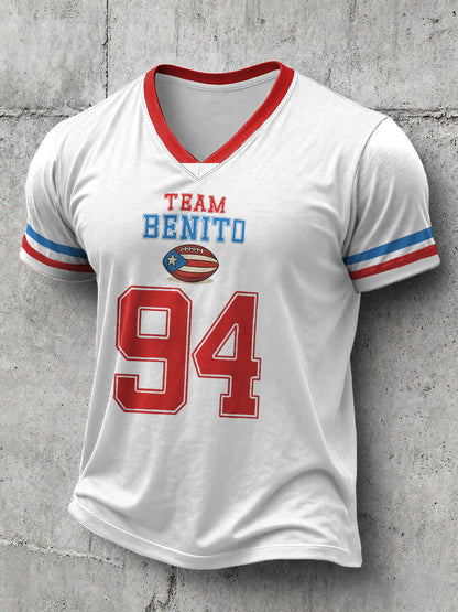 Camiseta con estampado Bunny Football Music Lover para hombre