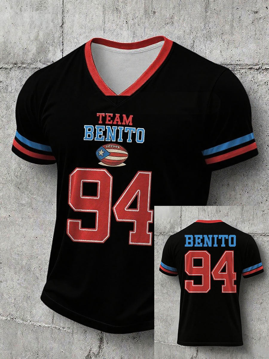 Camiseta con estampado Bunny Football Music Lover para hombre