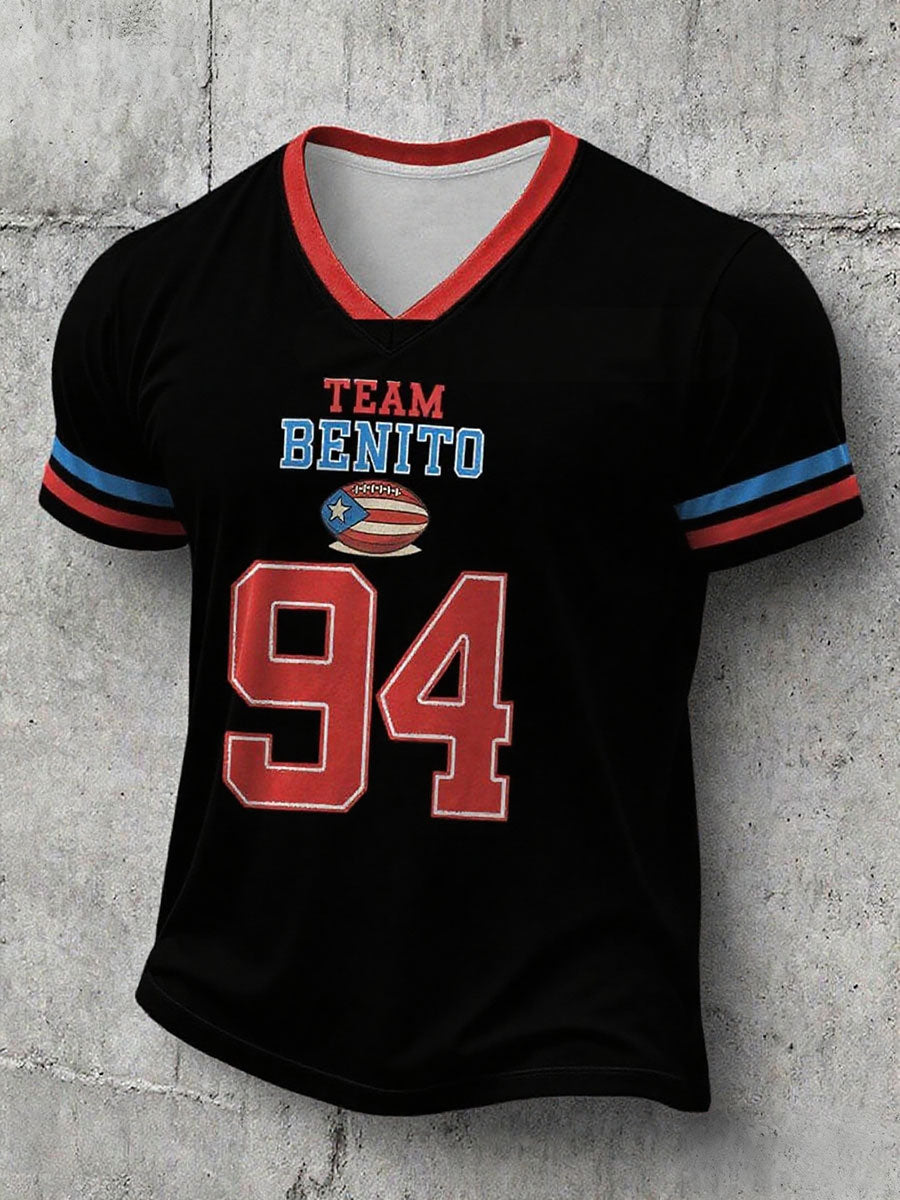 Camiseta con estampado Bunny Football Music Lover para hombre