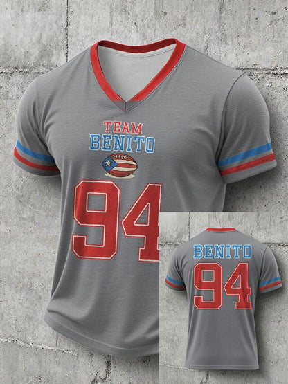 Camiseta con estampado Bunny Football Music Lover para hombre