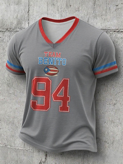 Camiseta con estampado Bunny Football Music Lover para hombre