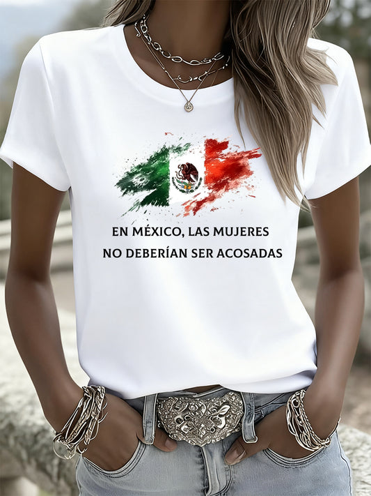 Camiseta casual para mujer "Protect Women"