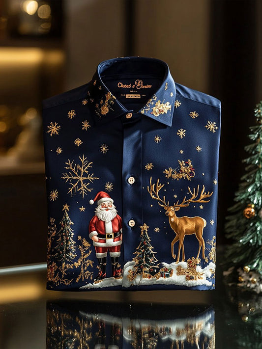Arte de la Navidad de los hombres impreso Camisa