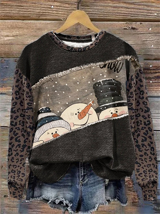 Sudadera Arte de la Navidad de las mujeres