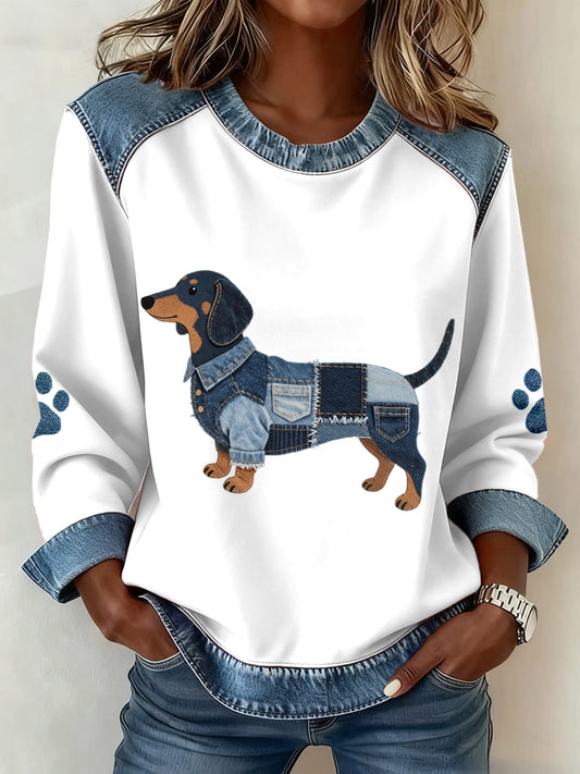 Sudadera regular de mujer