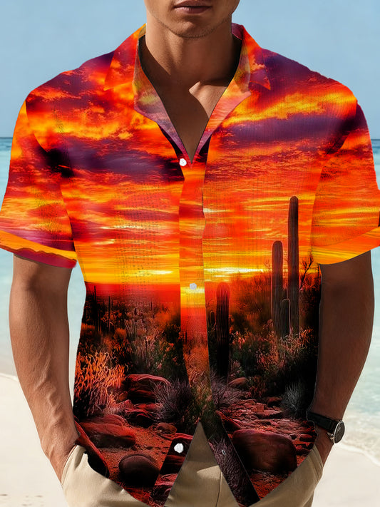 Camisa cómoda suelta casual de los hombres