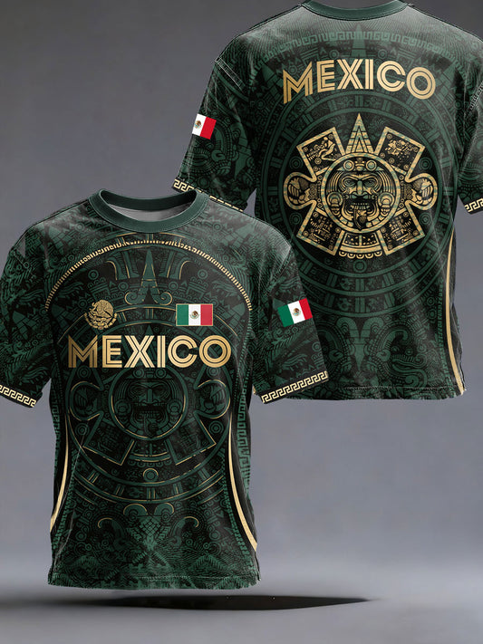 Camiseta de manga corta Mexigo Print para hombre