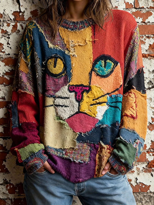Tops de mujer Cat Art