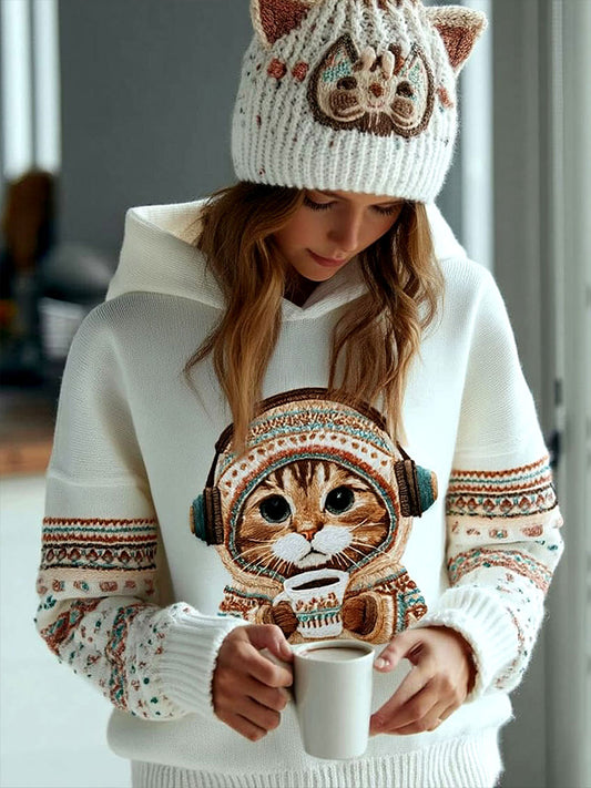 Women's Sudaderas con capucha de gato