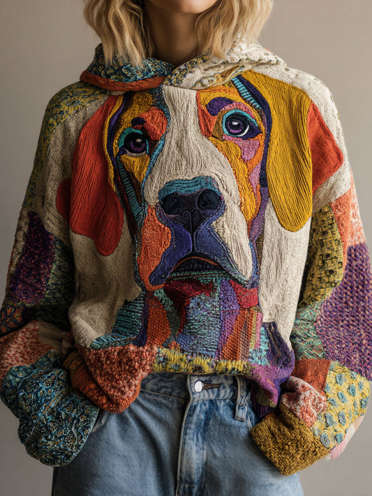 Tops vintage de mujer Perro artístico