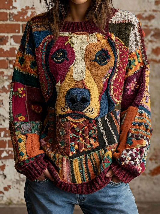 Tops retro del arte Dachshund de la moda de las mujeres
