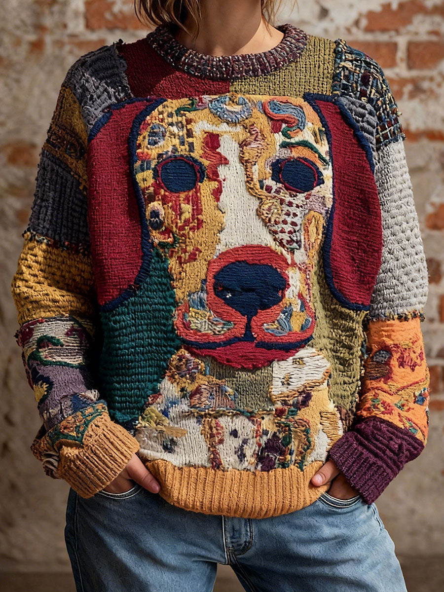 Tops Vintage Art Dachshund de mujer
