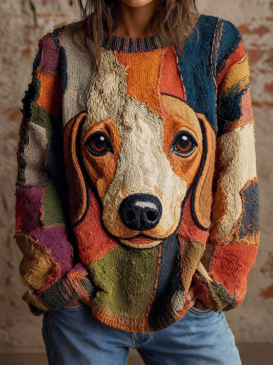 Tops Vintage Art Dachshund de mujer