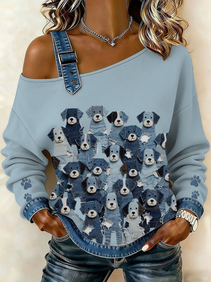 Top Puppy Denim para mujer