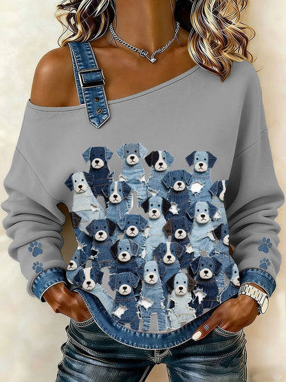 Top Puppy Denim para mujer