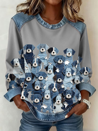 Sudadera de mujer Denim Puppy