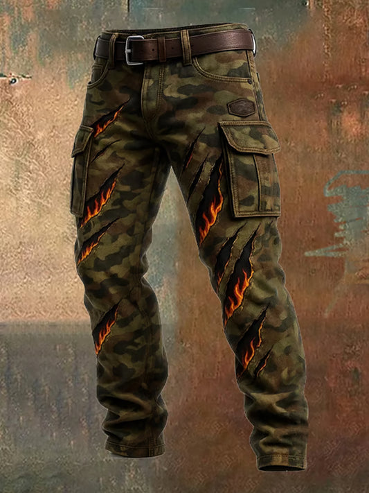 Pantalones casuales del trabajo del estilo del negocio retro de los hombres