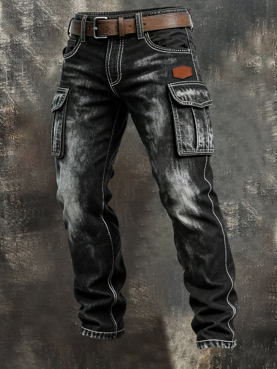 Pantalones casuales del trabajo del estilo del negocio retro de los hombres