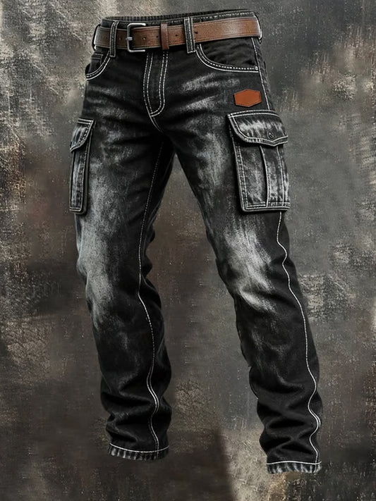 Pantalones casuales del trabajo del estilo del negocio retro de los hombres
