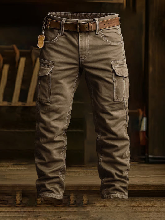 Pantalones casuales del trabajo del estilo del negocio retro de los hombres