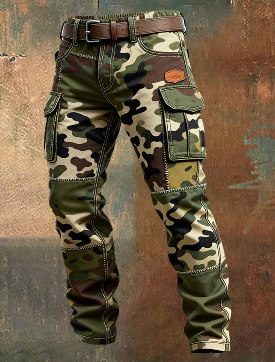Pantalones casuales del trabajo del estilo del negocio retro de los hombres