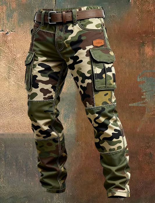 Pantalones casuales del trabajo del estilo del negocio retro de los hombres