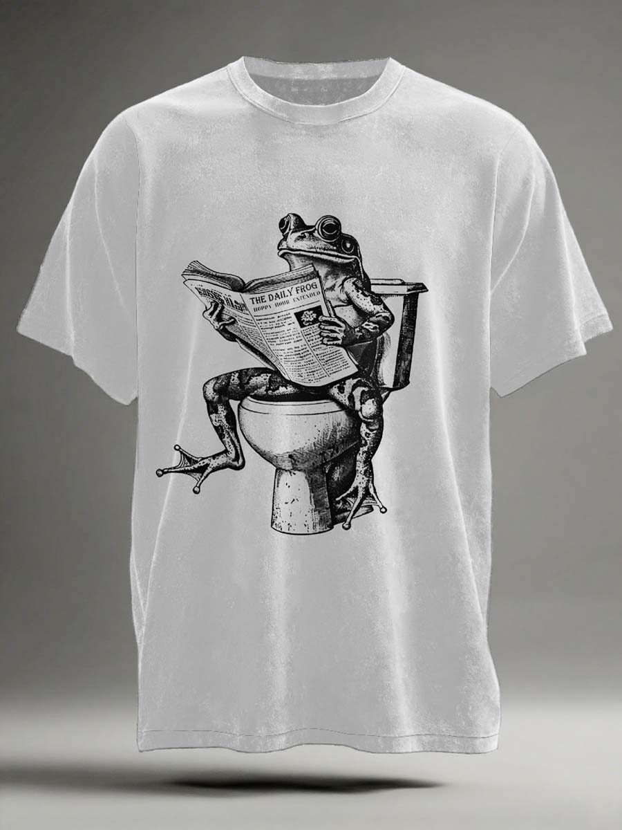 Camiseta con estampado Funny Frog Potty