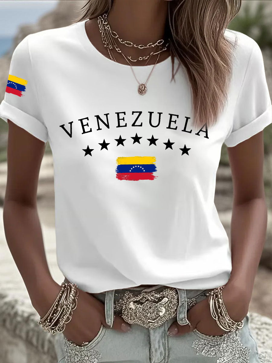 Camiseta casual venezolana de mujer