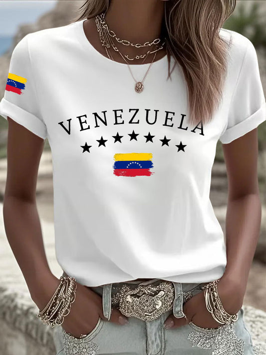 Camiseta casual venezolana de mujer