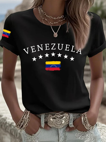 Camiseta casual venezolana de mujer