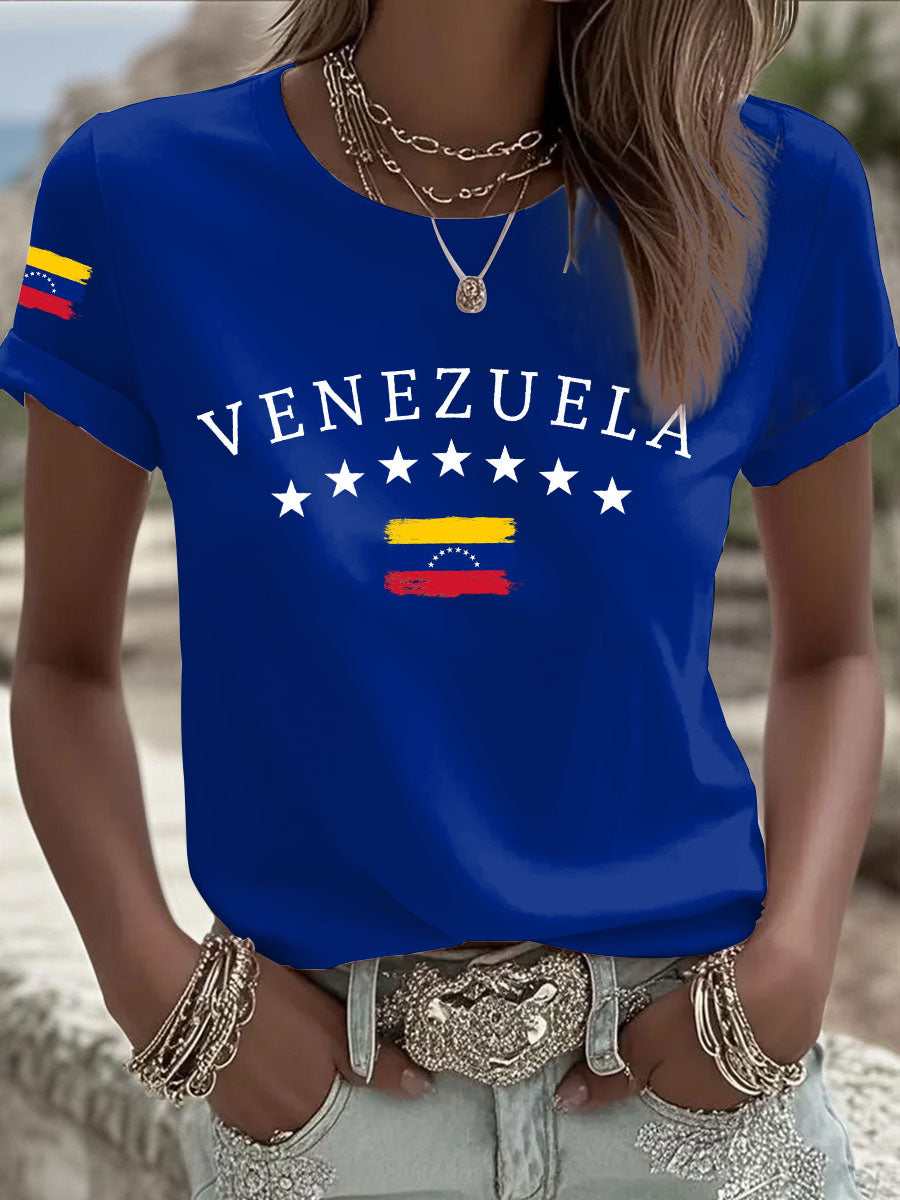 Camiseta casual venezolana de mujer