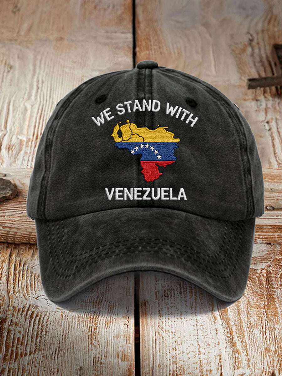 Unisex Estamos de pie con el sombrero de la impresión de Venezuela