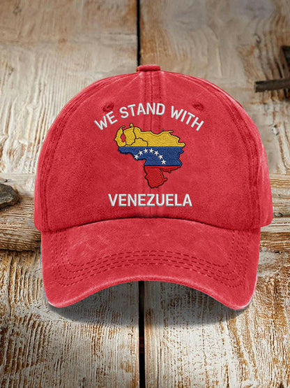 Unisex Estamos de pie con el sombrero de la impresión de Venezuela