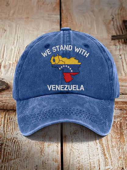 Unisex Estamos de pie con el sombrero de la impresión de Venezuela