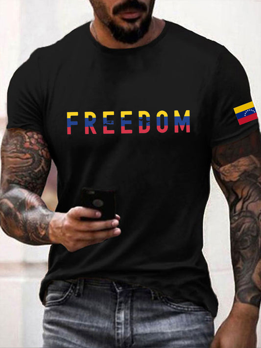 Camiseta venezolana de los hombres
