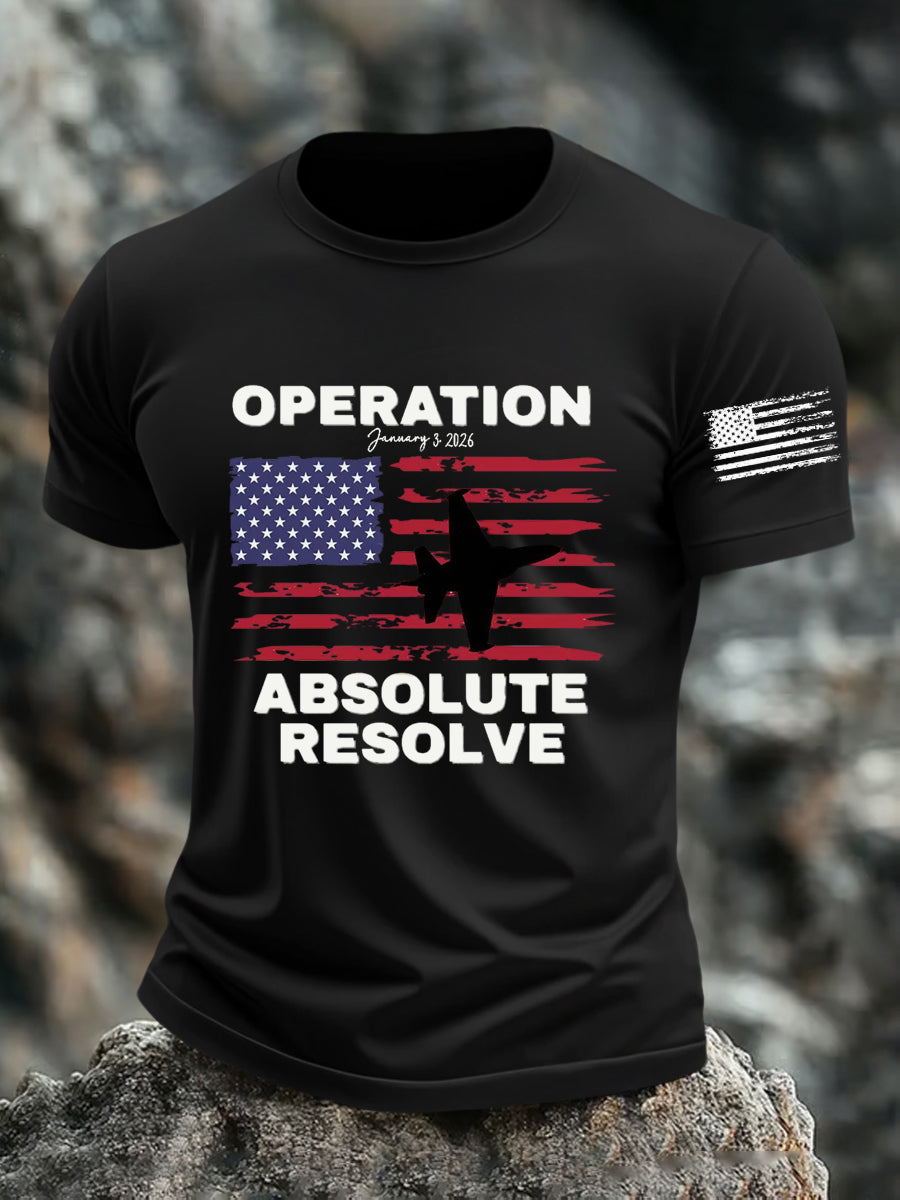 Camiseta estampada Operation Absolute Resolve para hombre