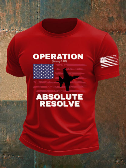 Camiseta estampada Operation Absolute Resolve para hombre