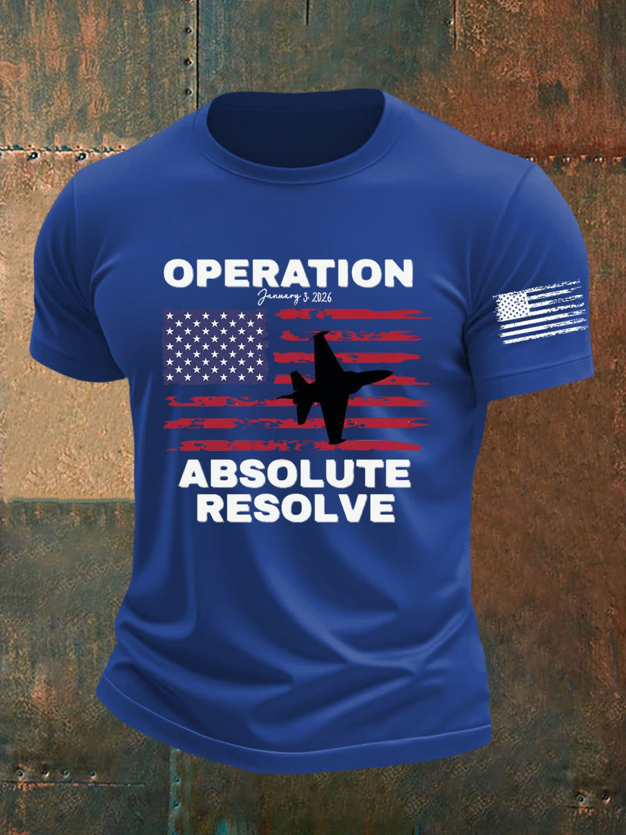 Camiseta estampada Operation Absolute Resolve para hombre
