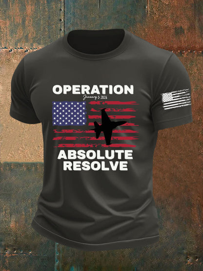 Camiseta estampada Operation Absolute Resolve para hombre