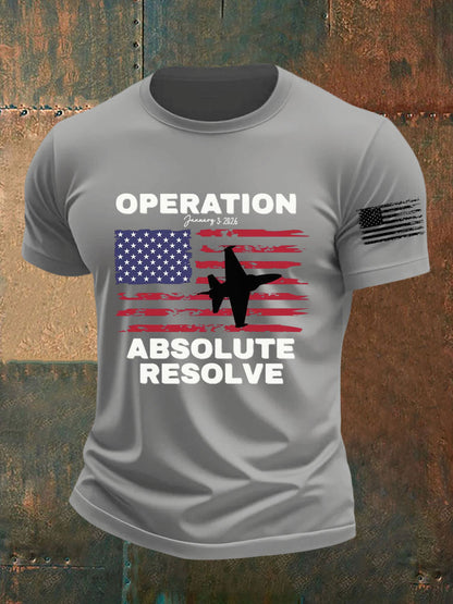 Camiseta estampada Operation Absolute Resolve para hombre