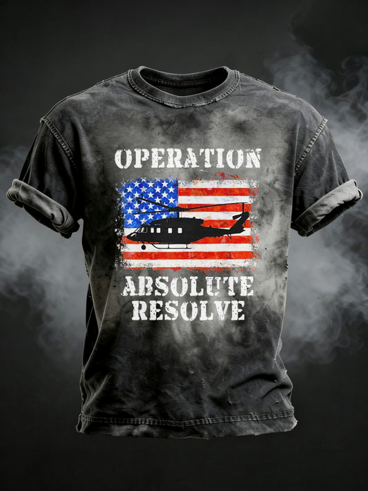 Camiseta estampada Operation Absolute Resolve para hombre
