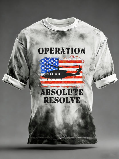 Camiseta estampada Operation Absolute Resolve para hombre