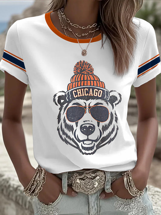 Los aficionados al fútbol de las mujeres Gameday Casual Camiseta de manga corta