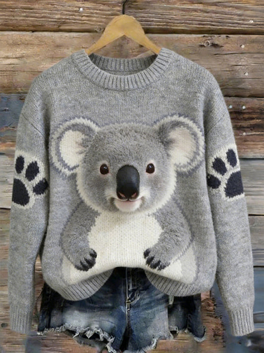 Sudadera casual Koala Print para mujer