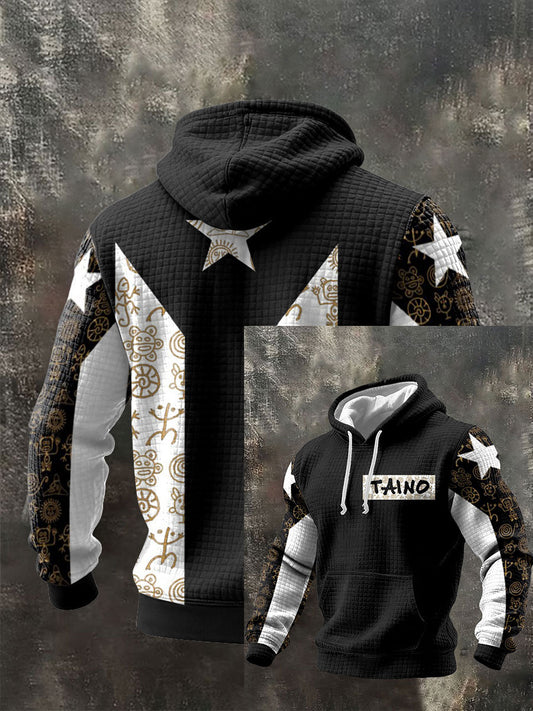 Hombres Puerto Rico orgulloso arte impreso Hoodie