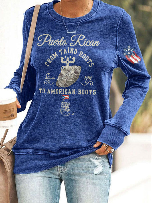 De las mujeres Puerto Rico Arte orgulloso impreso sudadera
