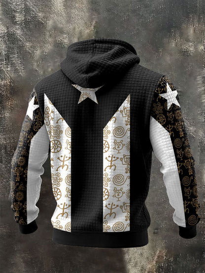 Hombres Puerto Rico orgulloso arte impreso Hoodie