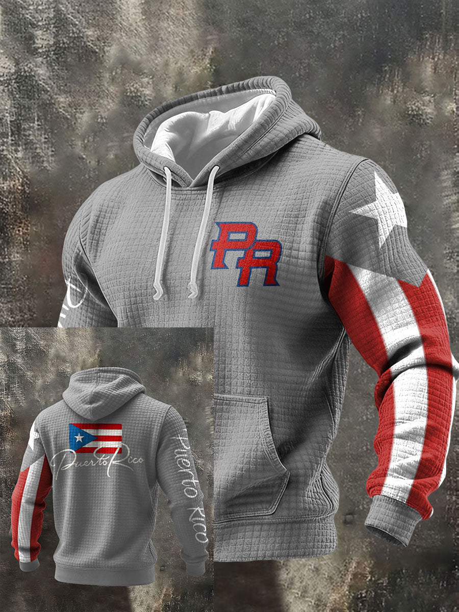 Sudadera con capucha de los hombres de arte orgulloso de Puerto Rico